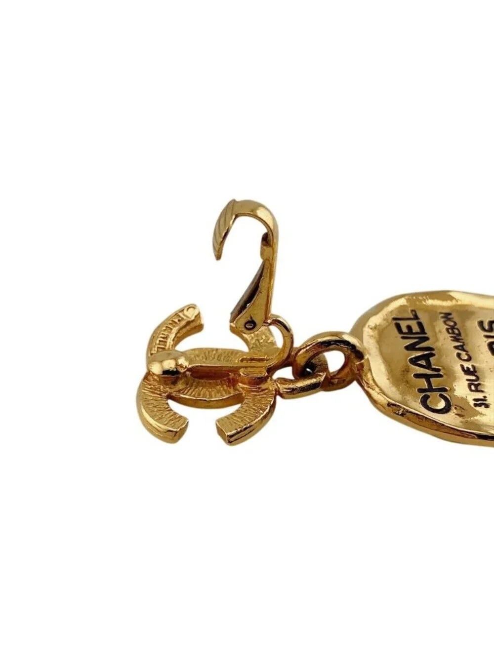 Chanel 31 Rue Cambon Earrings Gold